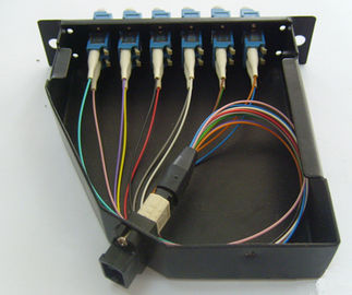 MPO Casstte के लिए 12pcs LC कनेक्टर SC डुप्लेक्स 3U MPO पैच पैनल