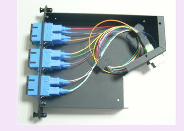 12 SC कनेक्टर्स एंटी-चौंकाने वाला MPO पैच पैनल केबल वायरिंग सिस्टम के लिए