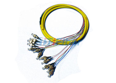 Splicing नियंत्रण रेखा बहुपद्वति फाइबर ऑप्टिकल बेनी, 0.9mm 12 रंग फाइबर केबल
