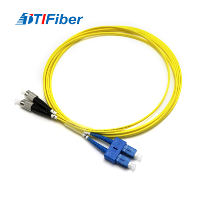 TTIFiber FC-SC SM DX फाइबर ऑप्टिक पैच कॉर्ड 1m 2m 4m 5m