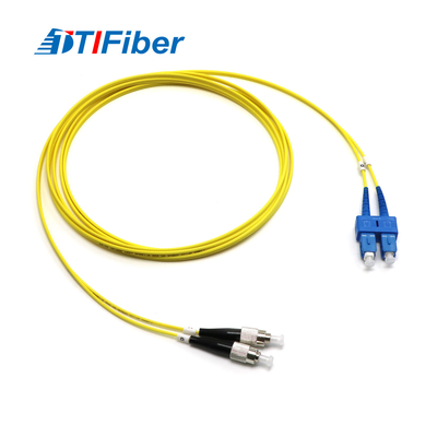 TTIFiber FC-SC SM DX फाइबर ऑप्टिक पैच कॉर्ड 1m 2m 4m 5m