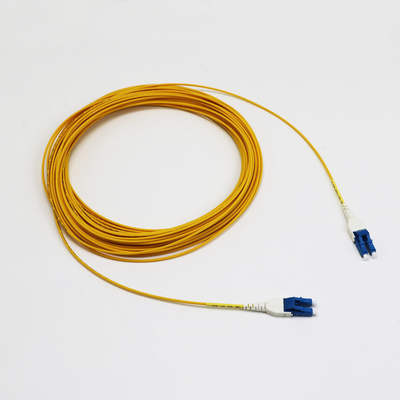 केबल की लंबाई 1M LC Uniboot डुप्लेक्स सिंगलमोड G657.A1 BendInsensitive Zip Duplex 2mm LSZH Low Loss 0.15dB फाइबर पैच कॉर्ड