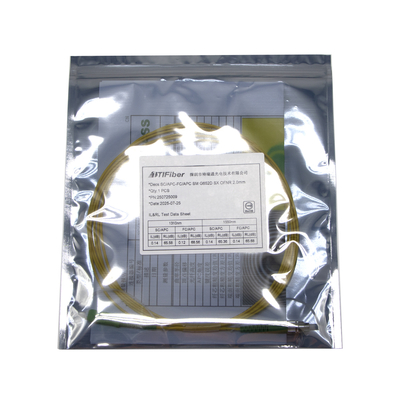 CATV दूरसंचार 3mtrs एफसी एससी एपीसी 9 / 125um जम्पर कम सम्मिलन हानि पैच केबल