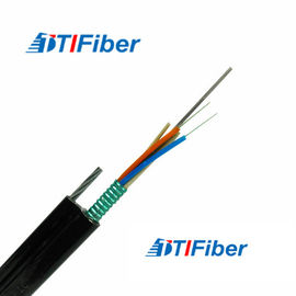 सेल्फ सपोर्ट Amored Fiber Optic Cable GYTC8S FTTH एरियल इन्स्टॉलेशन PE मटेरियल