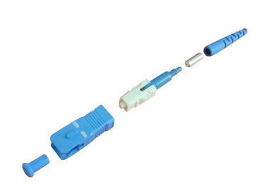 नीले / हरी 3.0 मिमी sc ऑप्टिकल ऑप्टिकल फाइबर संचार के लिए संबंधक आवास