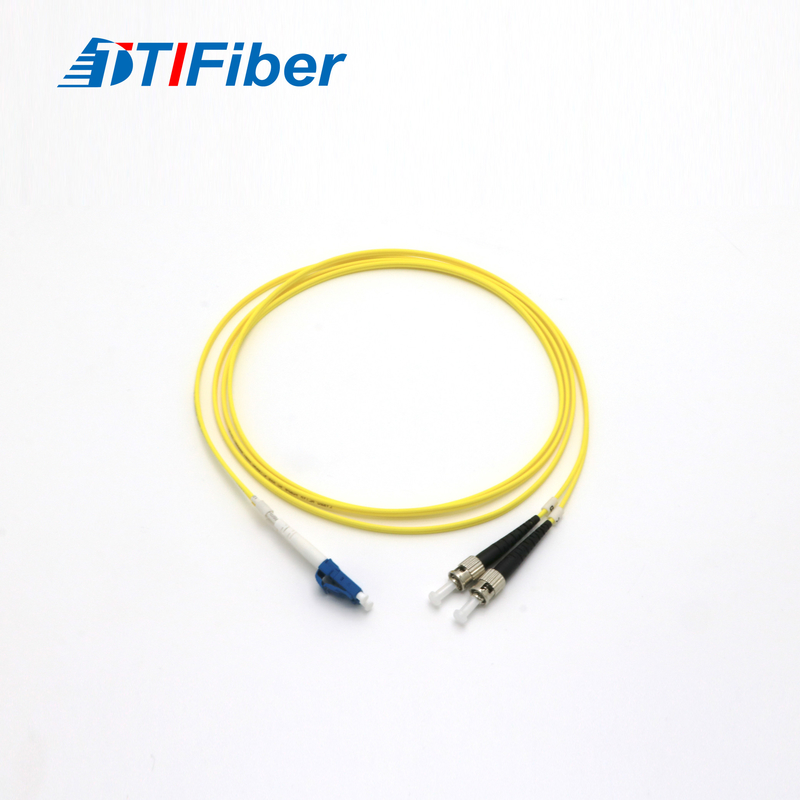 LC/UPC-ST/UPC सिंगलमोड SX DX G652D LSZH फाइबर ऑप्टिक पैच कॉर्ड 0.9mm / 3.0mm